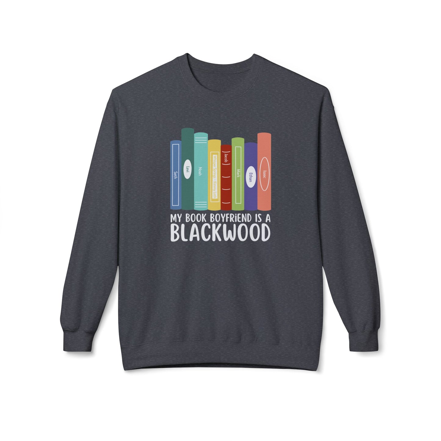 Crewneck Sweatshirt - Blackwood Boyfriend Whisper Springs Book Series Design