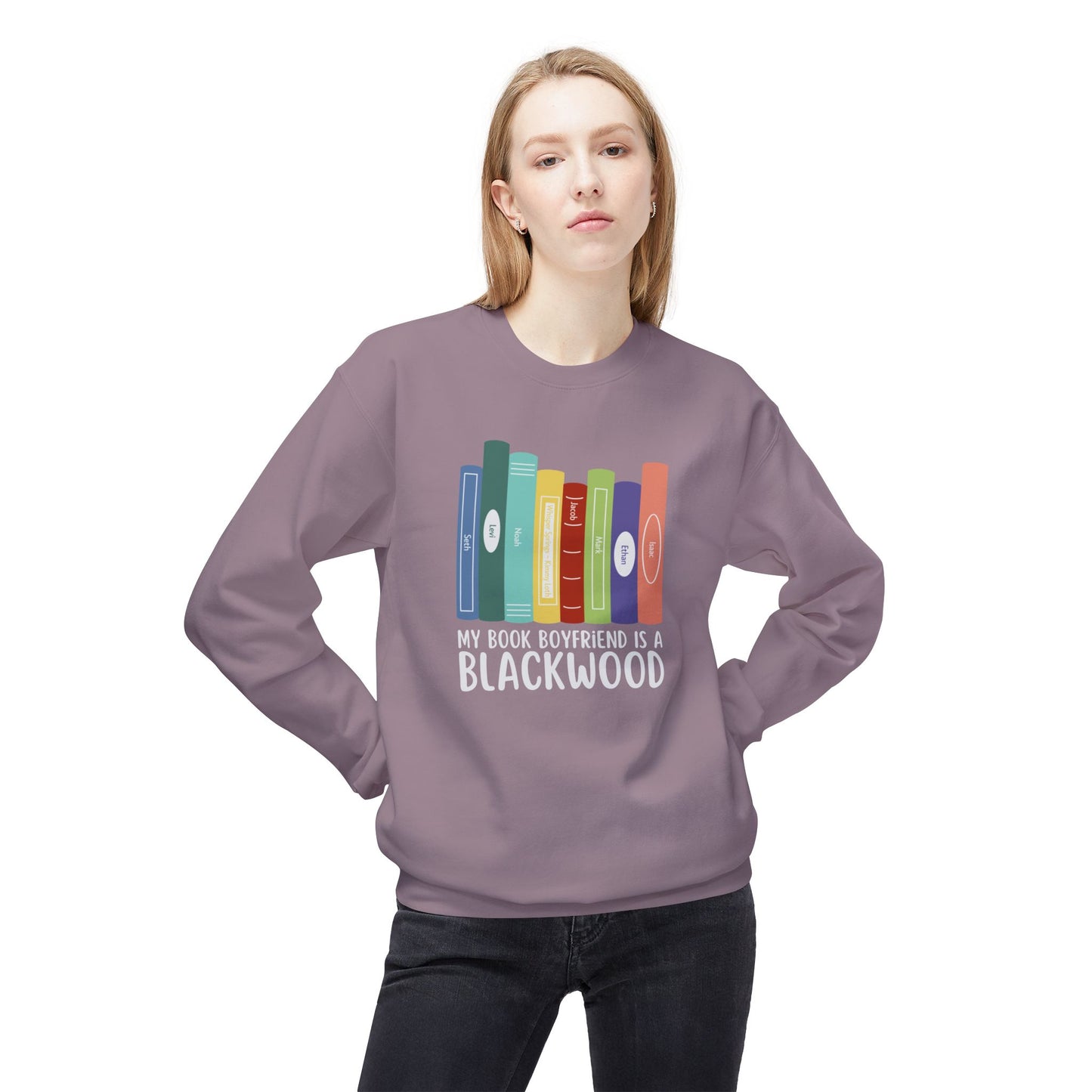 Crewneck Sweatshirt - Blackwood Boyfriend Whisper Springs Book Series Design