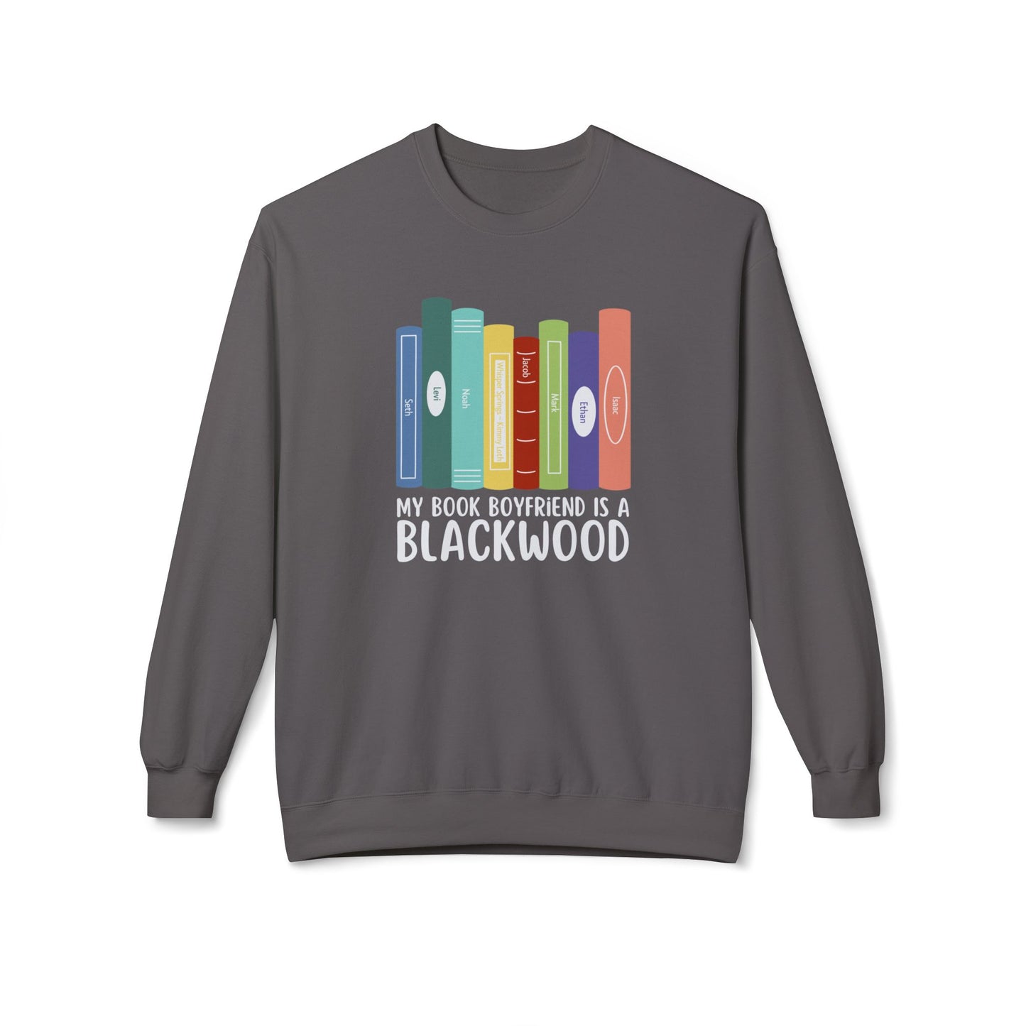 Crewneck Sweatshirt - Blackwood Boyfriend Whisper Springs Book Series Design