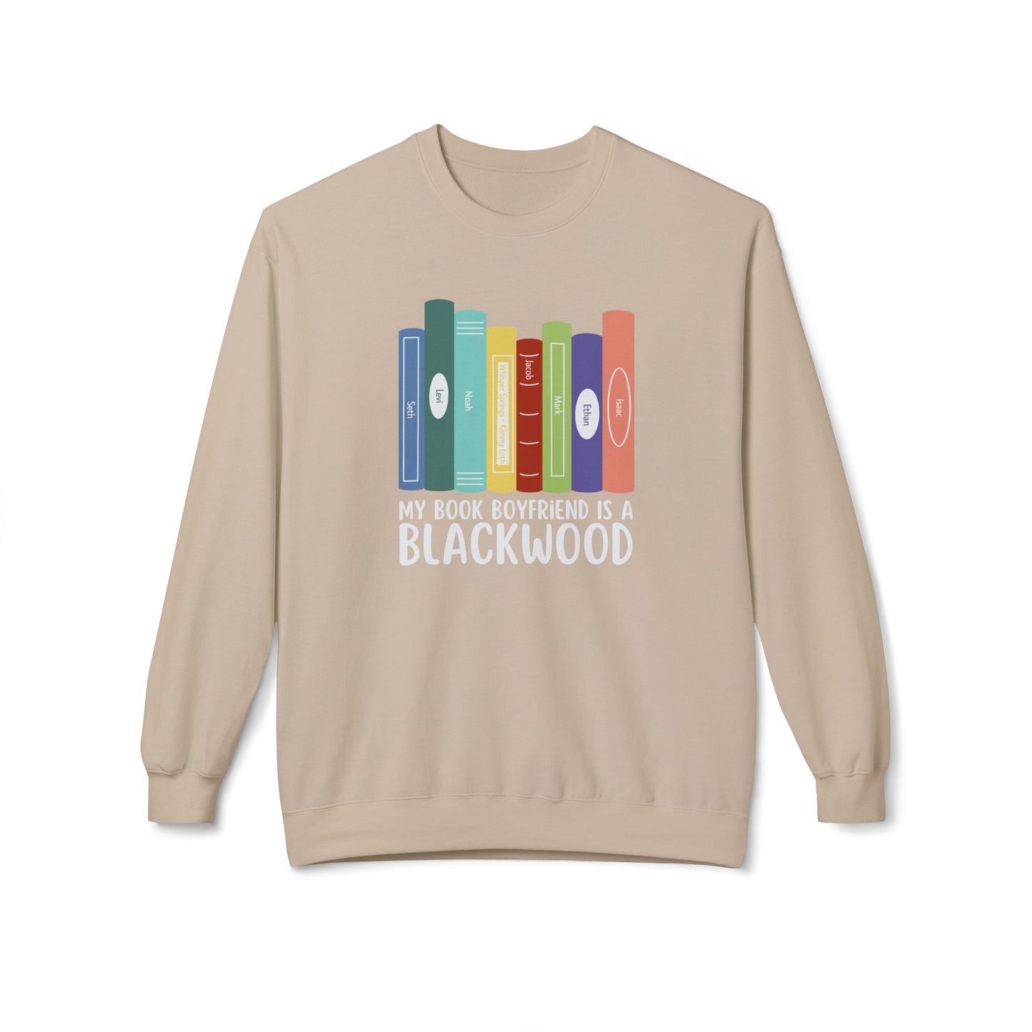 Crewneck Sweatshirt - Blackwood Boyfriend Whisper Springs Book Series Design