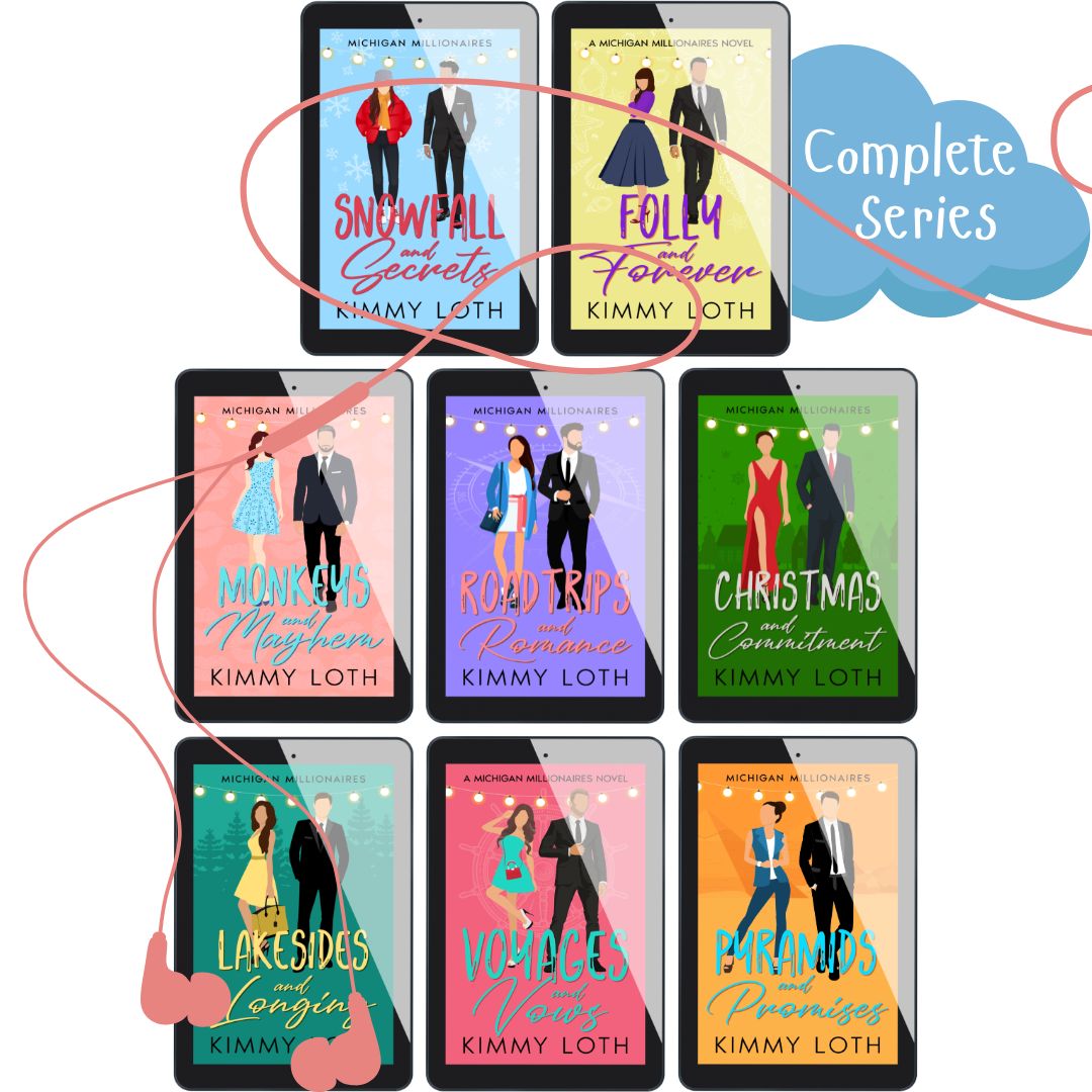 Collection of book covers by Kimmy Loth with a 'Complete Series' label.